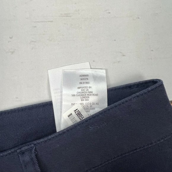 LOGO by Lori Goldstein Women's Boot Cut Jeans - Dark Blue - Picture 8 of 11